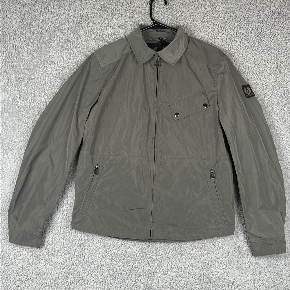 NWT BELSTAFF Camber Jacket Full Zip Long Sleeve Dusk Grey Men’s Size S